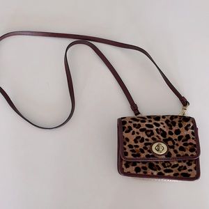Small Coach Calf Hair Purse
